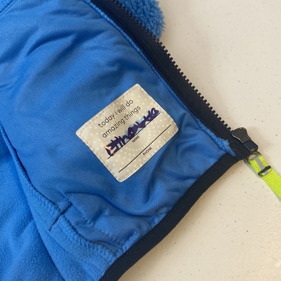 C9 By Champion Toddler Boy Full Zip Blue Sherpa Winter Jacket Size 5t - Picture 7 of 9